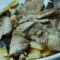 Steamed chicken with mushroom and bean stick recipe
